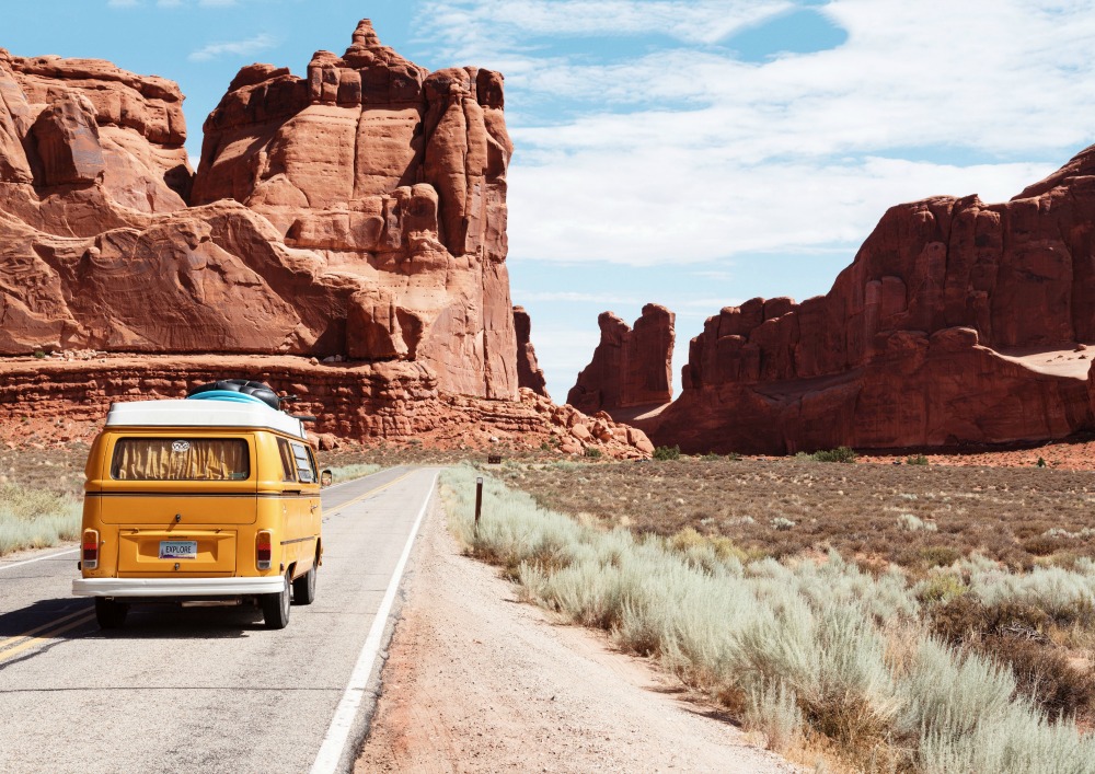 Van life yellow combi CREDIT Photo by Dino Reichmuth on Unsplash_picmonkeyed