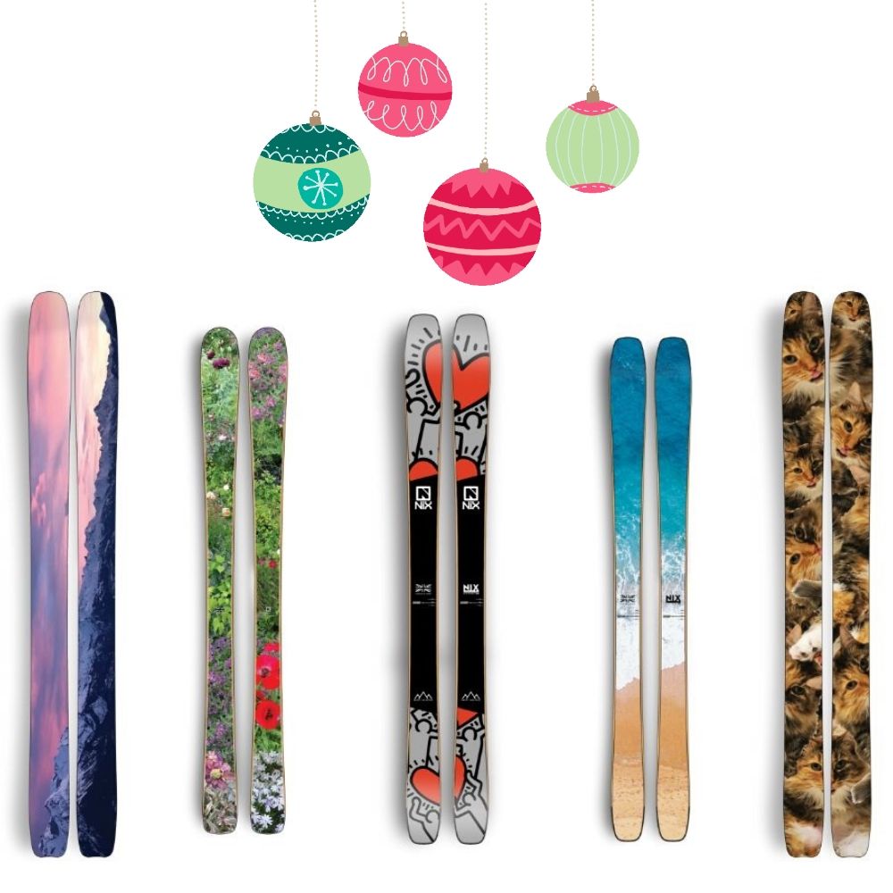 Gifts for skiers Nix bespoke skis CREDIT Nix Snowsport Co