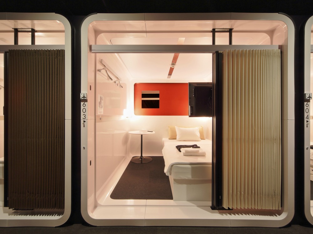 Trip to Tokyo sushi capsule hotel CREDIT First Cabin Shinbashi Atagoyama